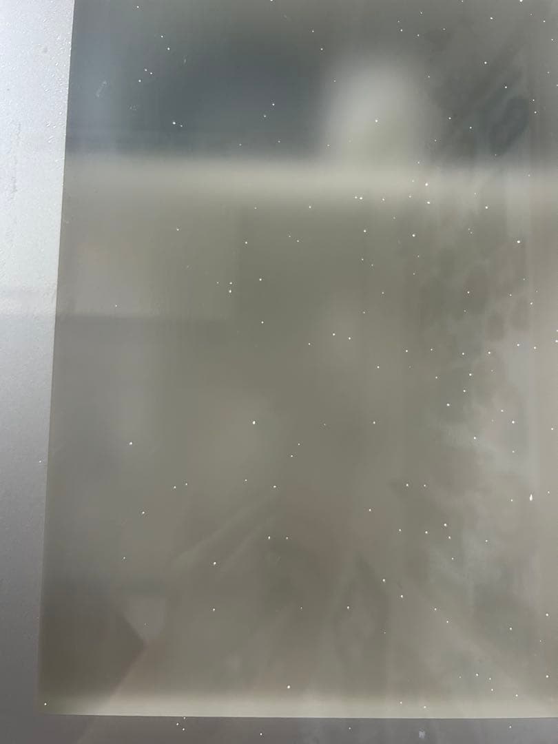 ホワイト 食器棚・キッチンカウンター クリア扉付き