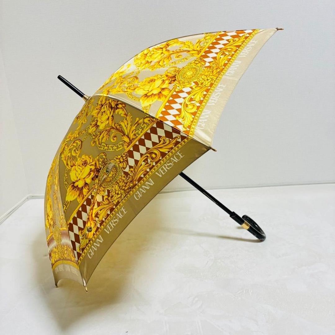 豪華絢爛 GIANNI VERSACE 総柄 サンバースト 傘 ヴェルサーチ