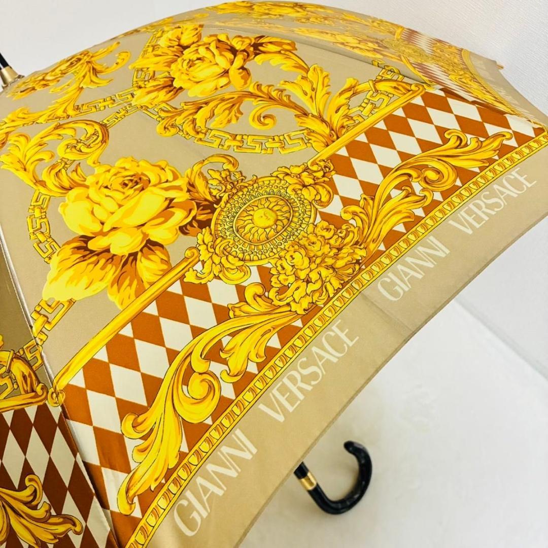 豪華絢爛 GIANNI VERSACE 総柄 サンバースト 傘 ヴェルサーチ