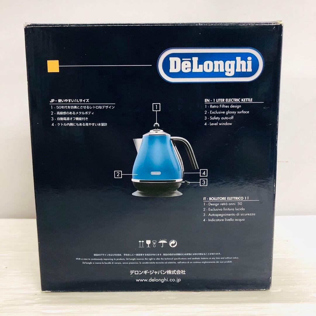 ★未使用品★極美品　DeLonghi KBO1200J-B デロンギ　ケトル
