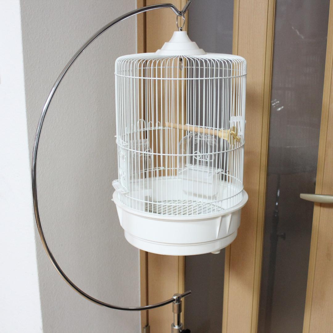 HOEI 半月スタンド大 鳥かご付き