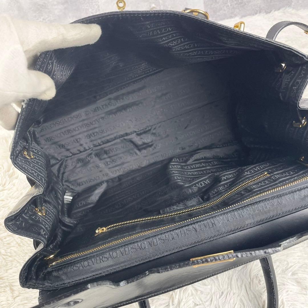 A4可 極美品 VERSACE レザー 2WAY ショルダーバッグ メデューサ