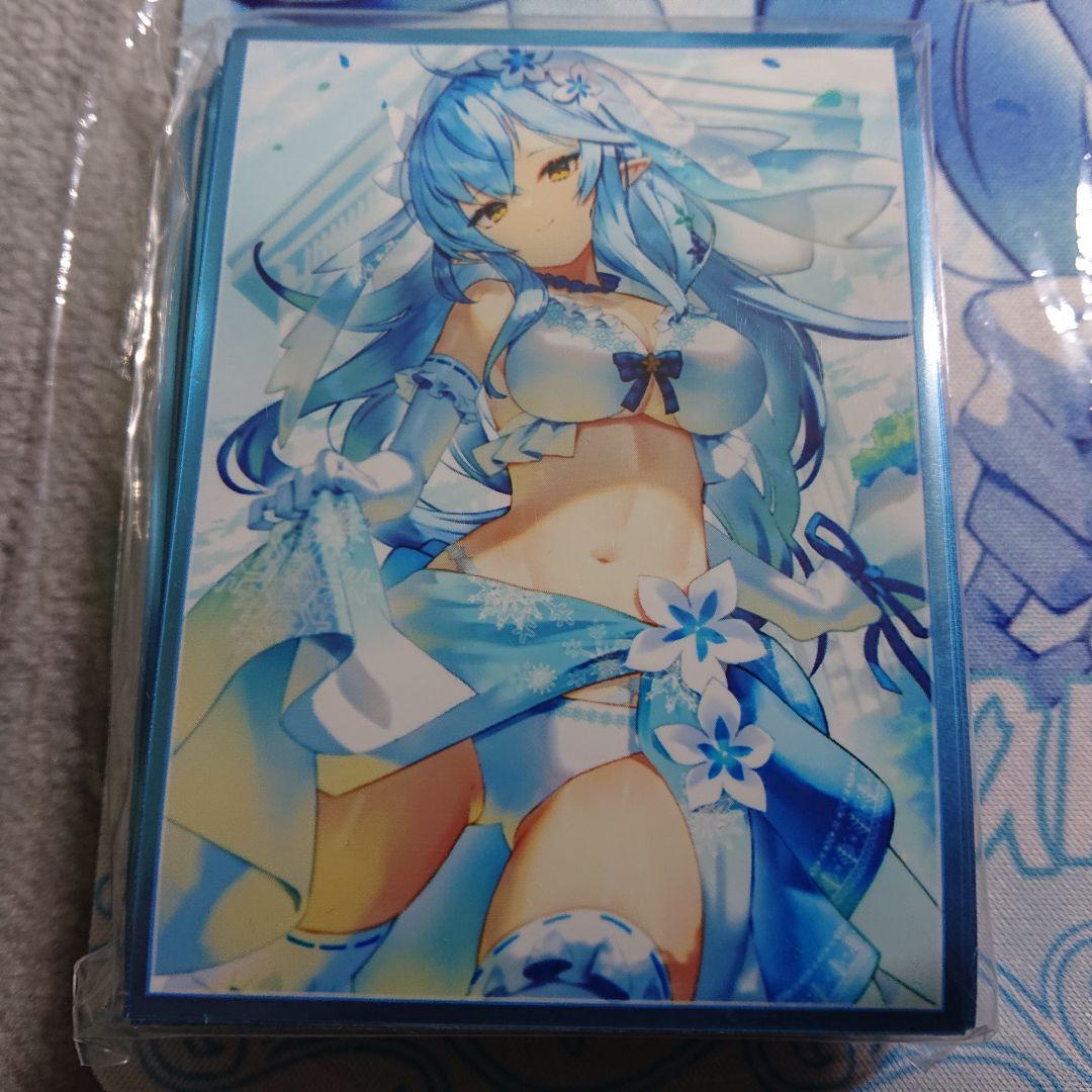 α1 ホロライブ 肌&ウエディング 雪花ラミィ スリーブ&プレイマット