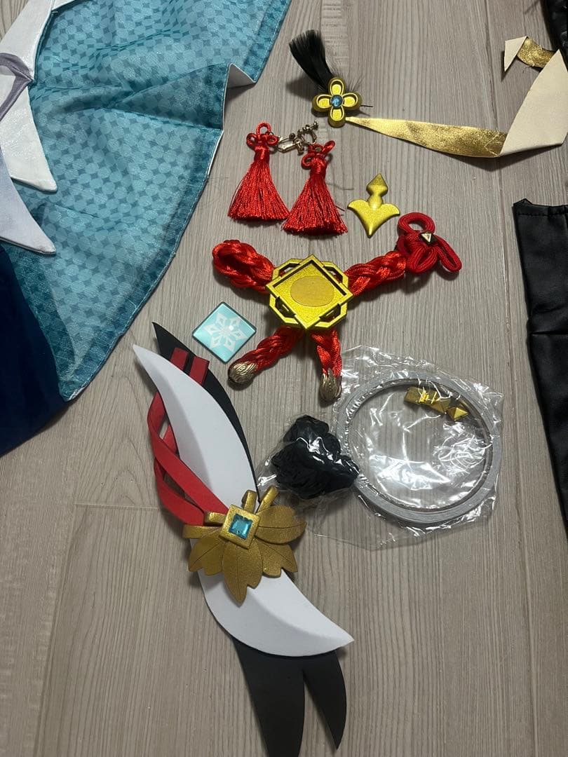 コスプレ 申鶴 原神 ウィッグ、衣装