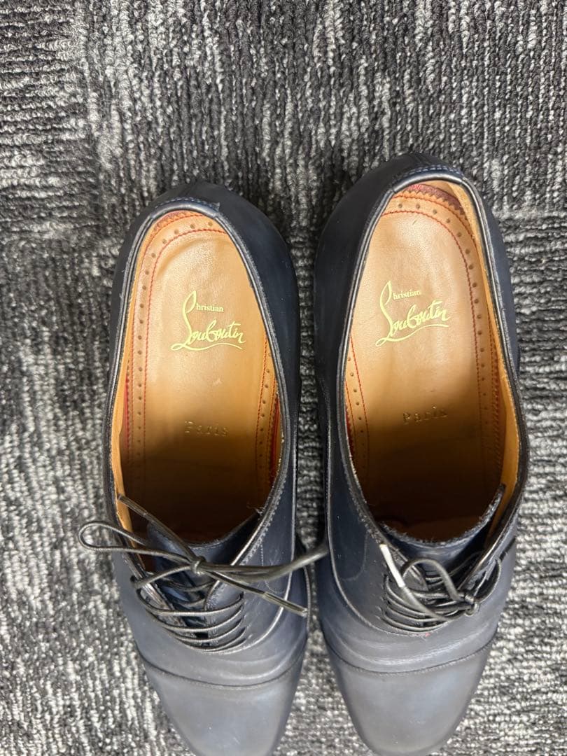 Christian Louboutin ネイビー ドレスシューズ