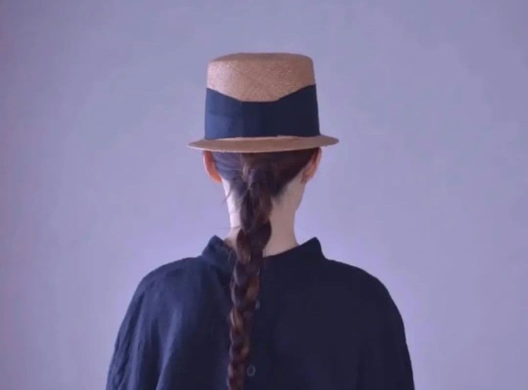 カワムラ帽子店　あざみ　紅茶染