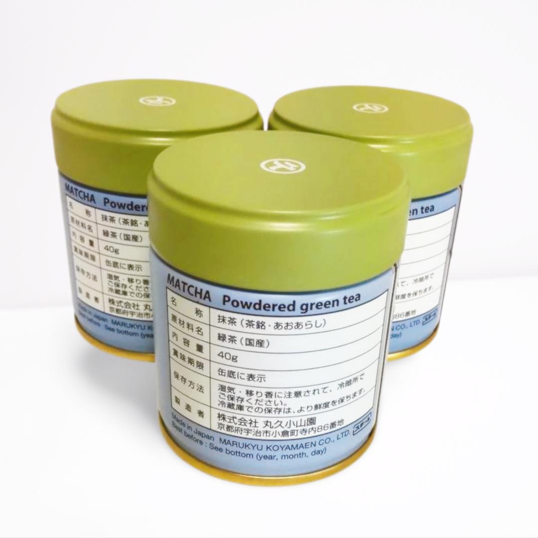丸久小山園 抹茶 青嵐 40g×3缶セット