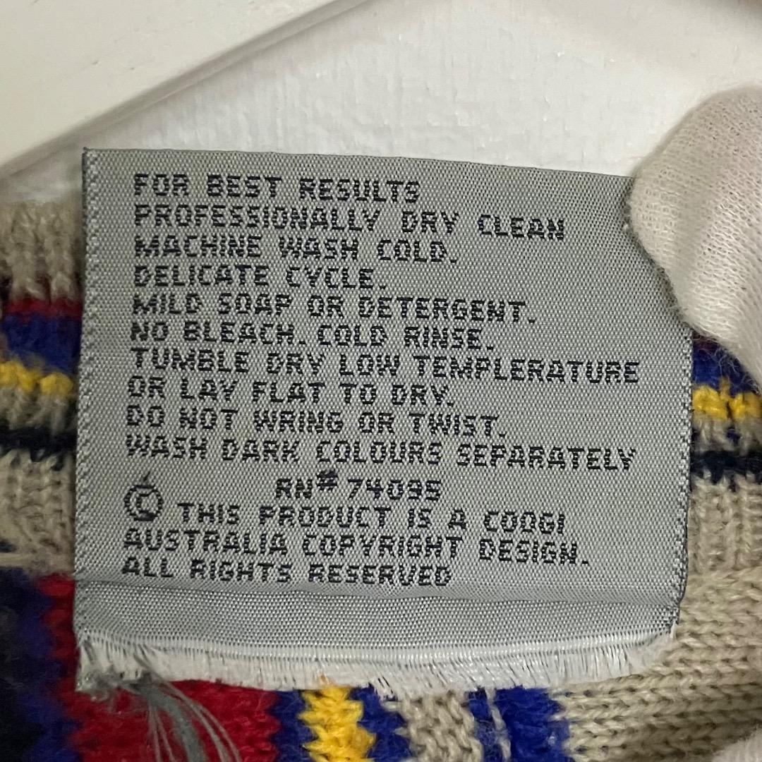 COOGI クージー 3Dニット　カラフル セーター　XL コットン