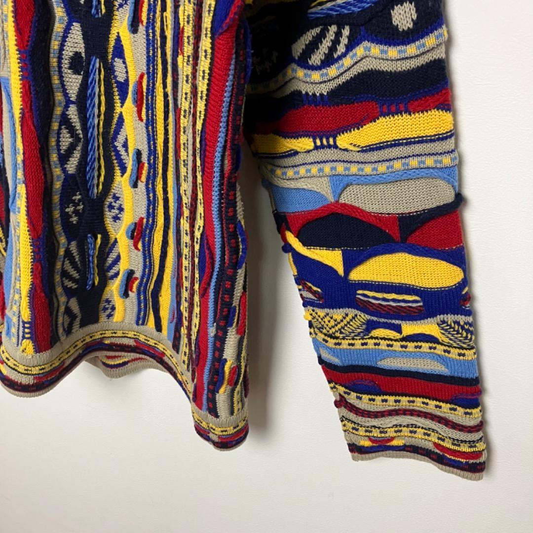 COOGI クージー 3Dニット　カラフル セーター　XL コットン