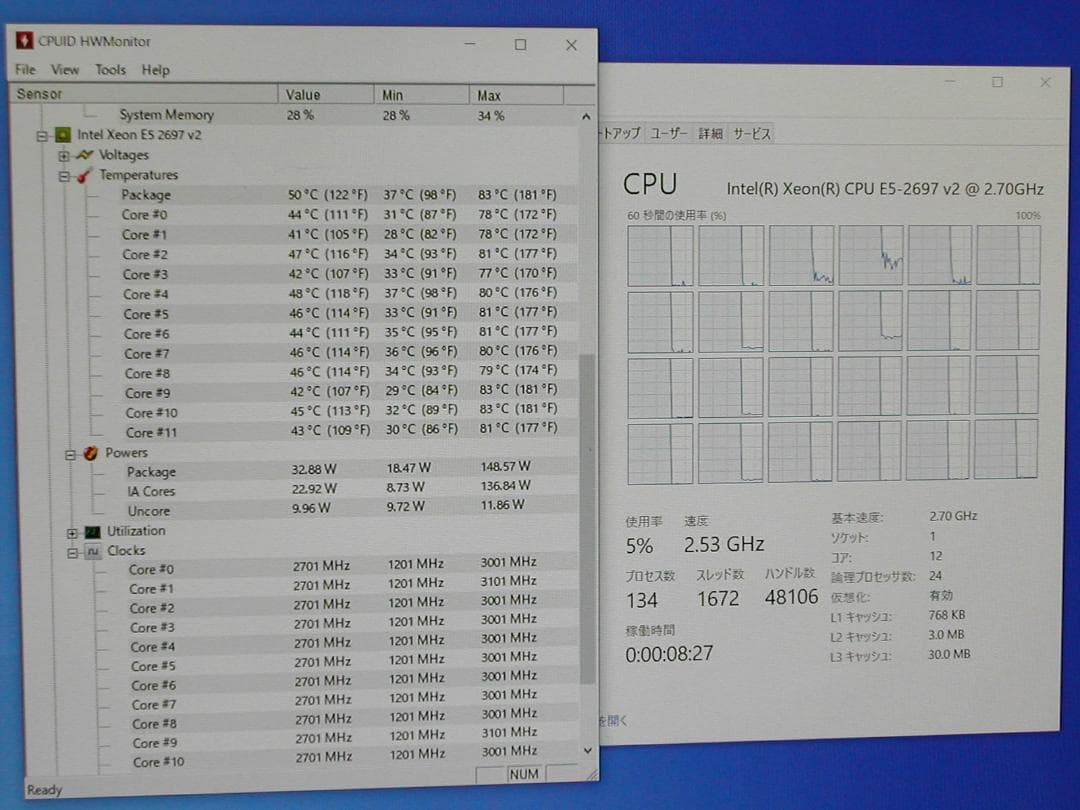 CPU付き　ASUS　P9X79　LGA2011