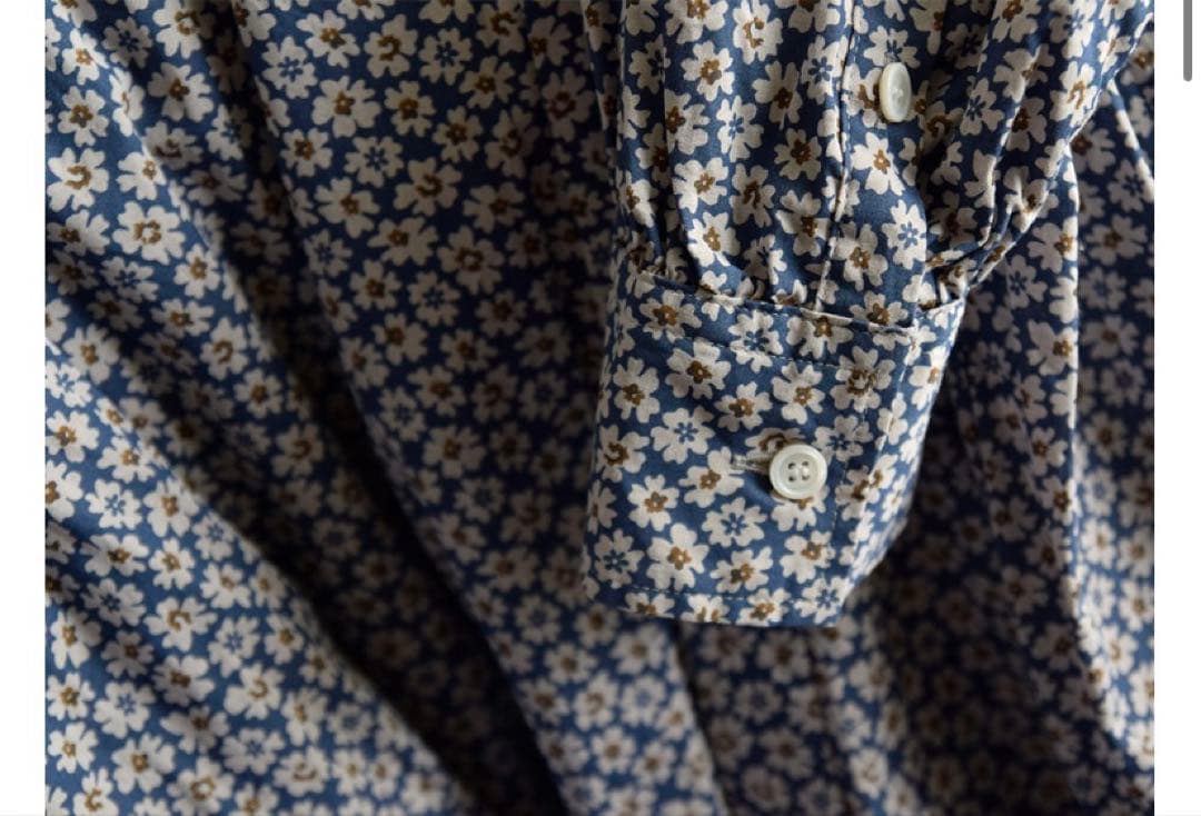 【最終】TOUJOURS フラワープリントシャツワンピース