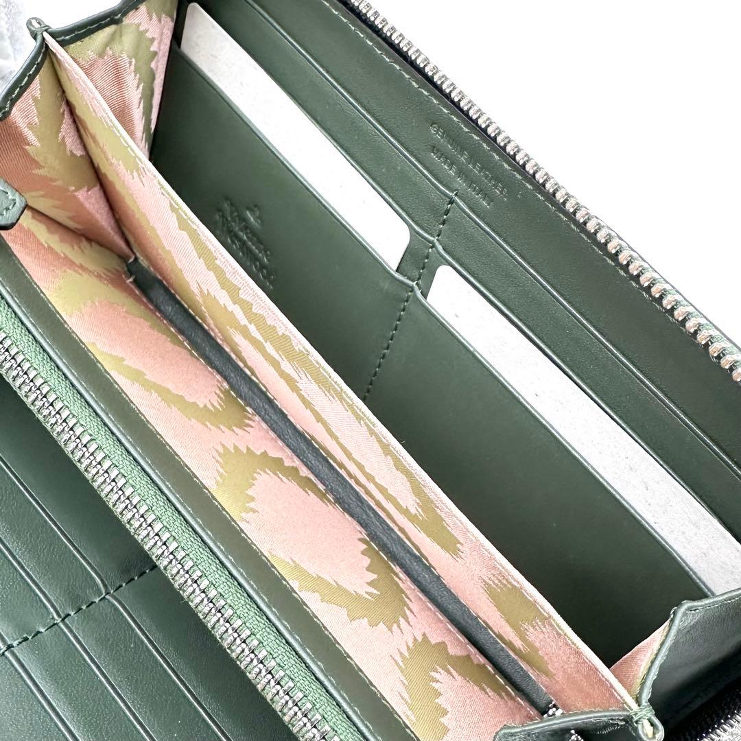 未使用✨ヴィヴィアンウエストウッド フローレンス ジッピーウォレット グリーン