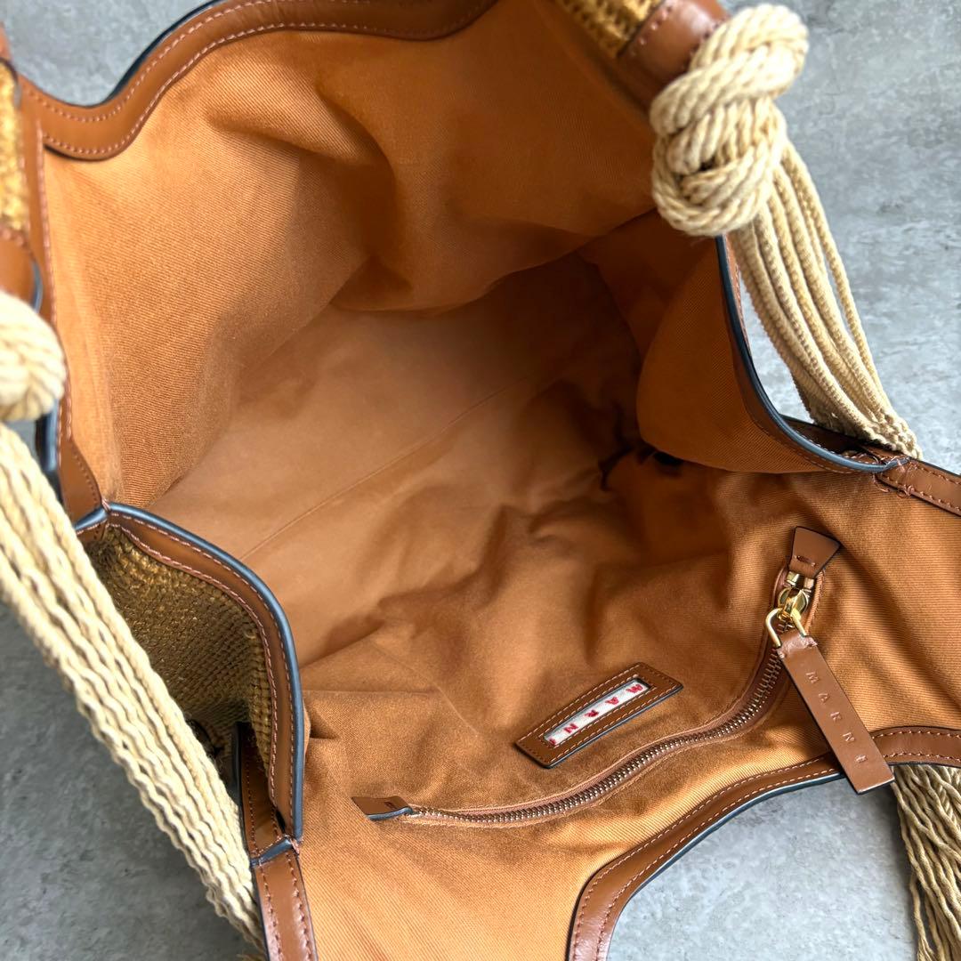 【りくる様】MARNI Marcel ロープ トート ハンドバッグ かごバッグ