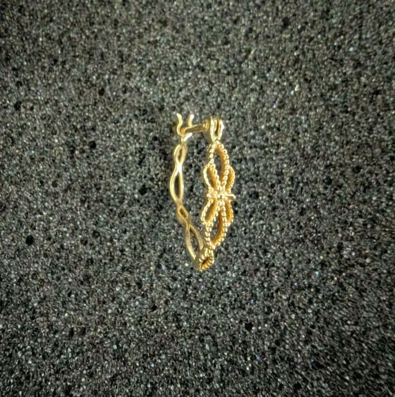 【商品説明・プロフ確認必須★Ruka★】agete フープピアノ片耳K10