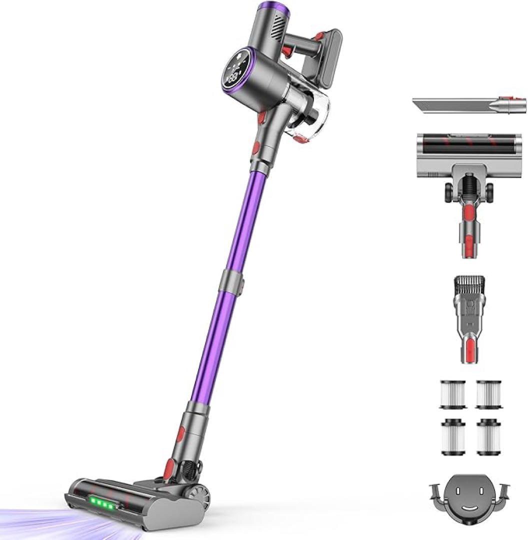 スティッククリーナー　本体 75kPa 掃除機　デジタル表示　パワフル　吸引力