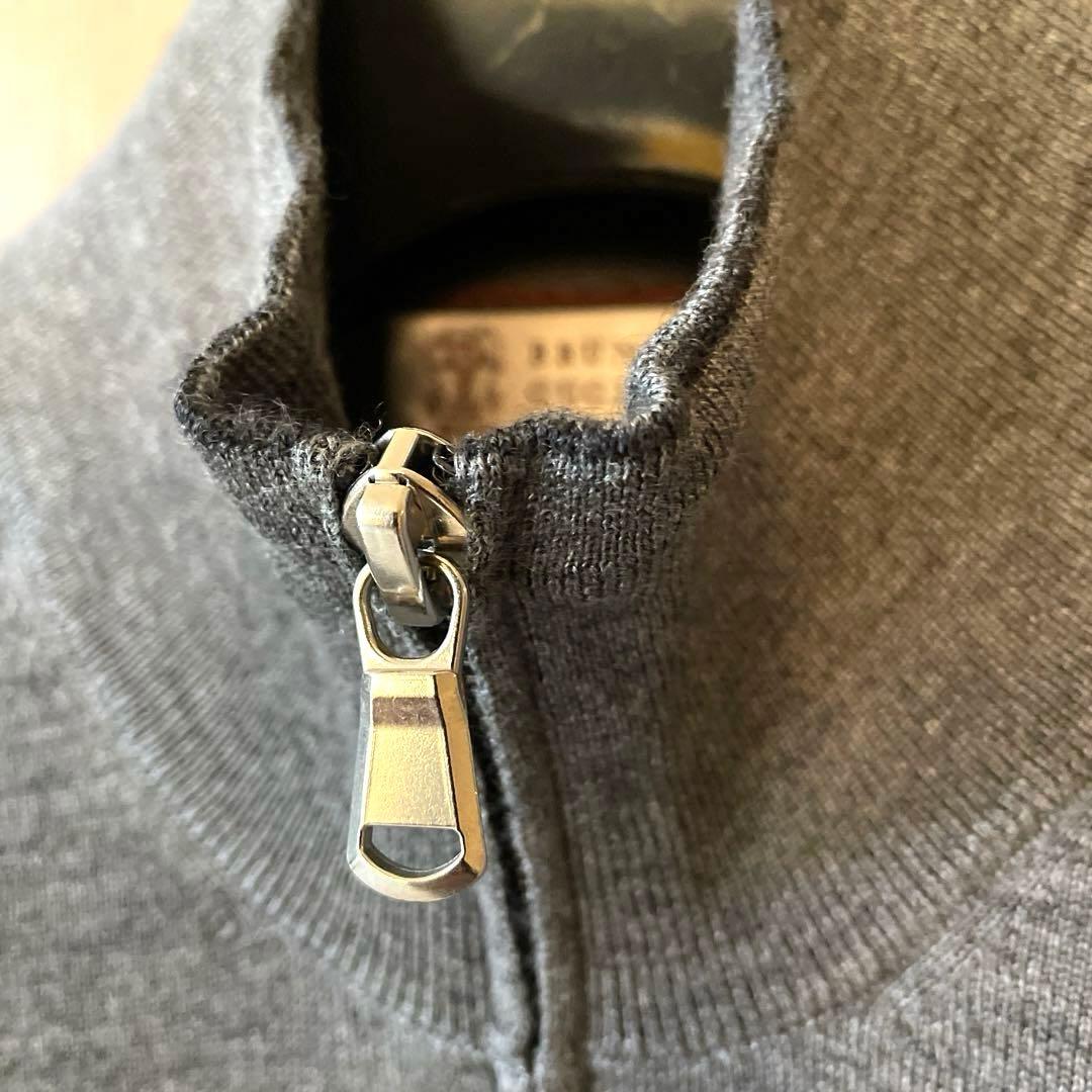 ①ブルネロクチネリ カシミヤシルク ダブルジップカーディガン ドライバーズニット