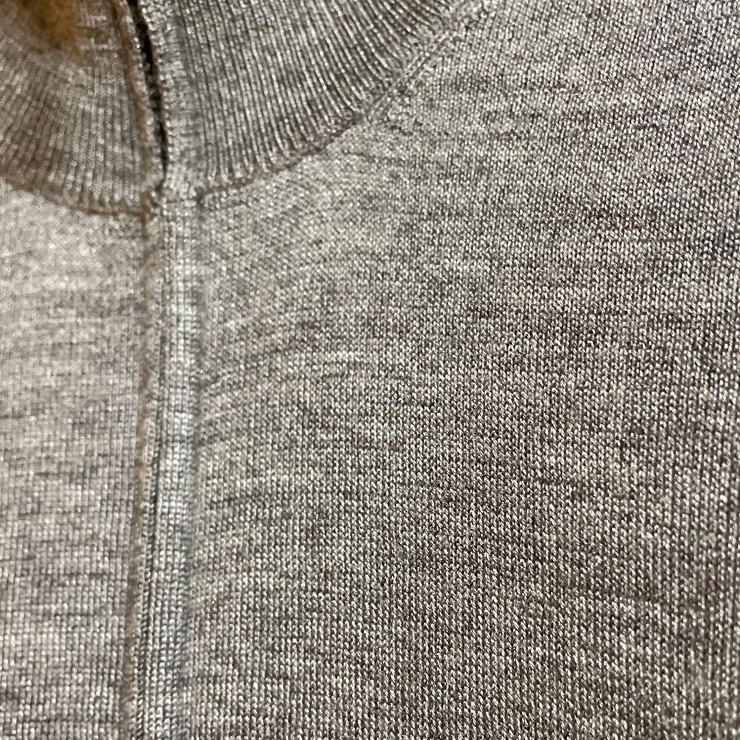 ①ブルネロクチネリ カシミヤシルク ダブルジップカーディガン ドライバーズニット