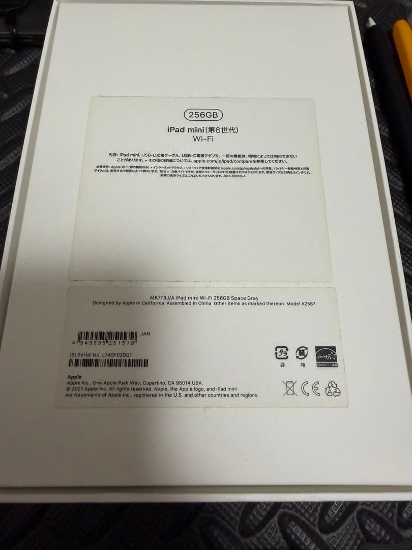 チ*グ様 アップル iPad mini 第6世代 WiFi 256GB他おまけ多