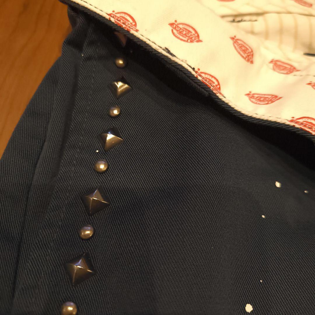 〜16日新品 Dickies×jouetieスタッズペイントスプラッシュチノパン