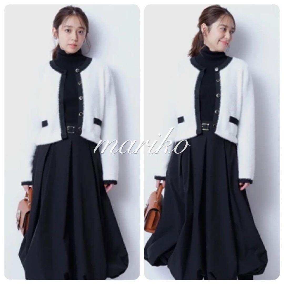 新品★ジャスグリッティー キラキラフェザーカーディガン　アプワイザーリッシェ