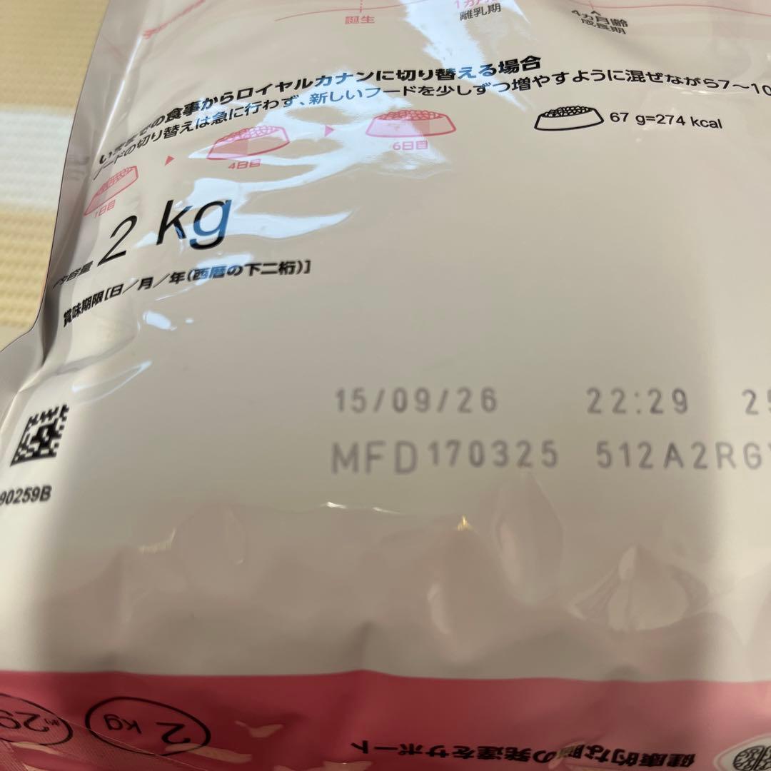 ロイヤルカナン　キトン成長後期の子猫用2kg×2袋
