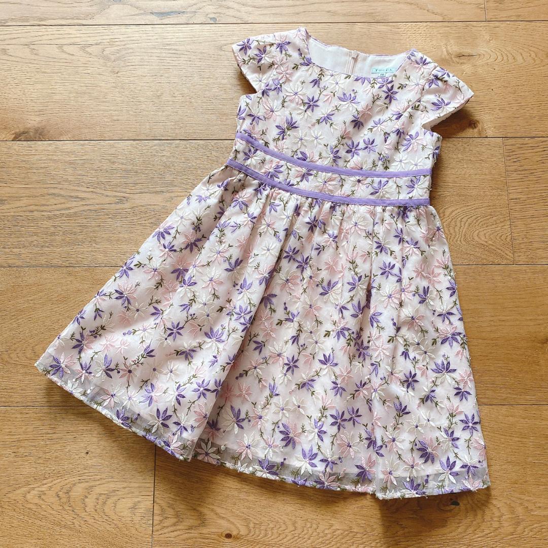 新品　トッカバンビーニ　ワンピース　ドレス　半袖　花柄　6475