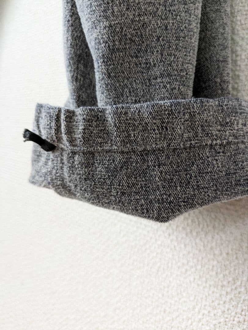 うなぎの寝床 久留米絣のもんぺ 綿モール(無地)　グレー