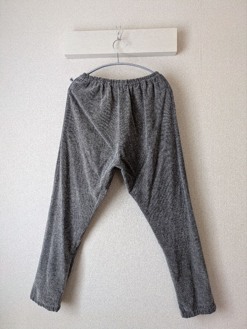 うなぎの寝床 久留米絣のもんぺ 綿モール(無地)　グレー