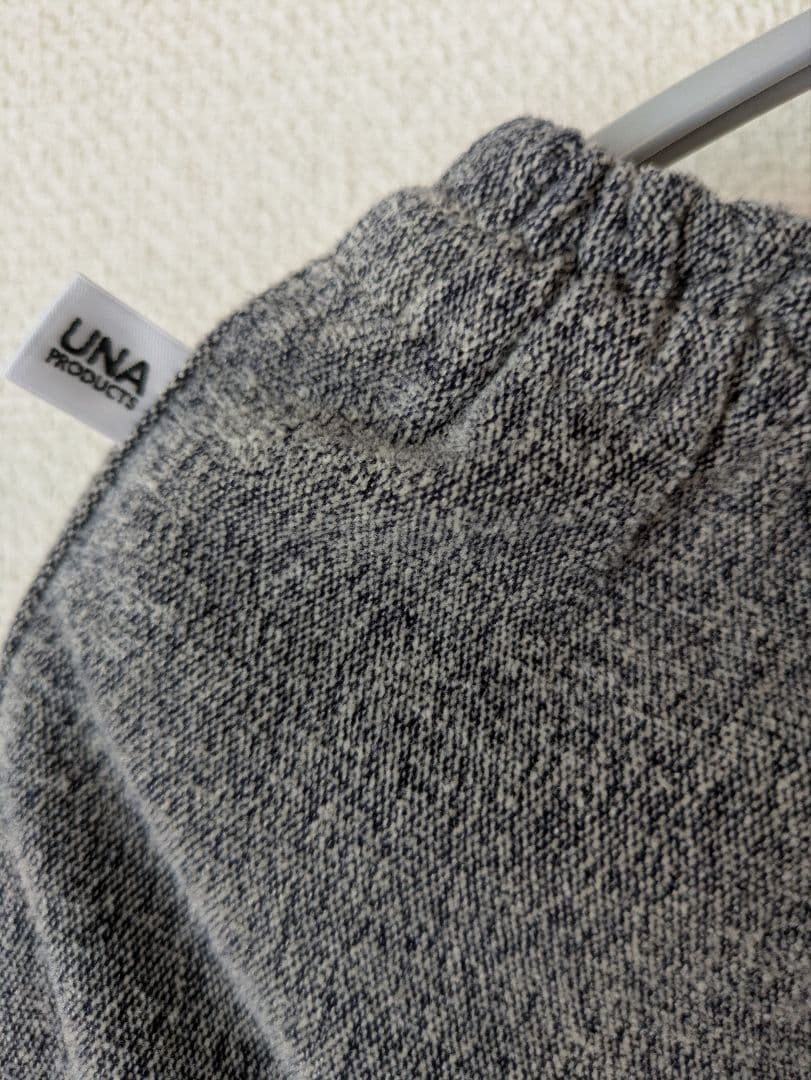 うなぎの寝床 久留米絣のもんぺ 綿モール(無地)　グレー