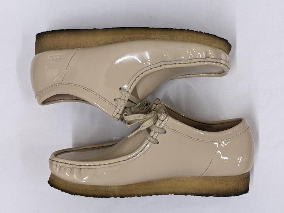 シュプリーム×クラークス/ワラビー/コラボ/箱付き/エナメル仕様/ローファー