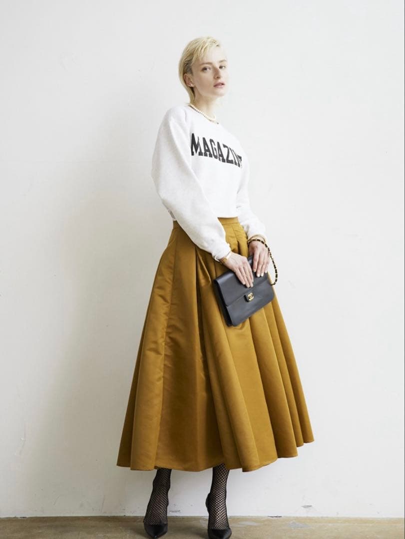 新品未使用タグ付き★サードマガジン　ボクシーロゴスウェット　杢グレー