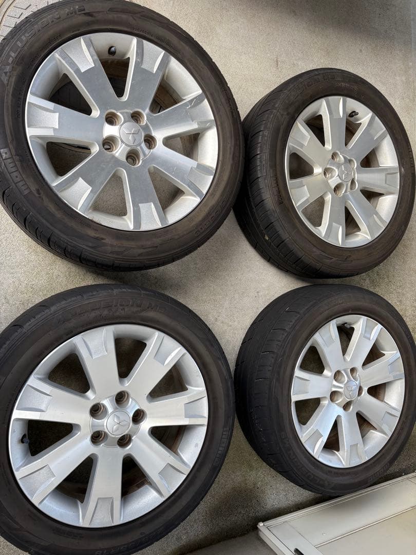 デリカ D5 前期 純正ホイール タイヤ 4本セット