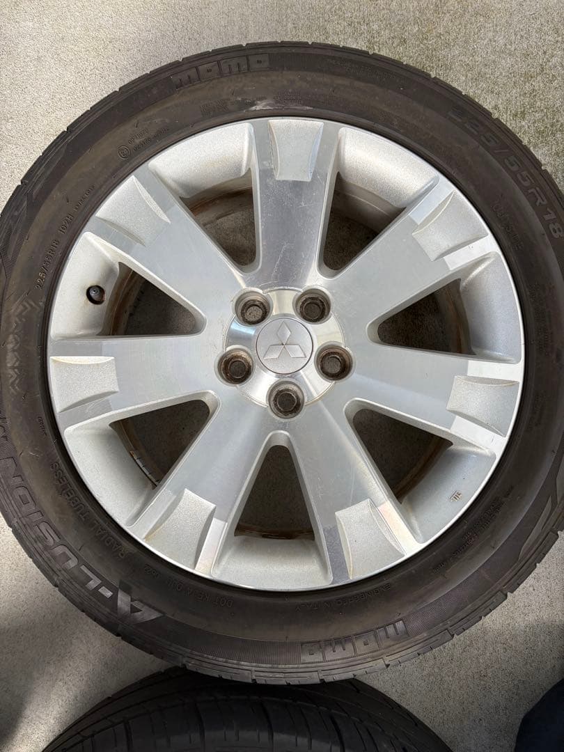 デリカ D5 前期 純正ホイール タイヤ 4本セット