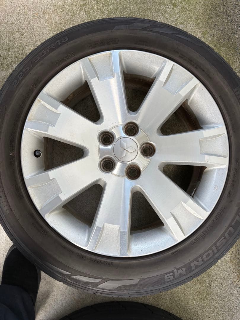 デリカ D5 前期 純正ホイール タイヤ 4本セット