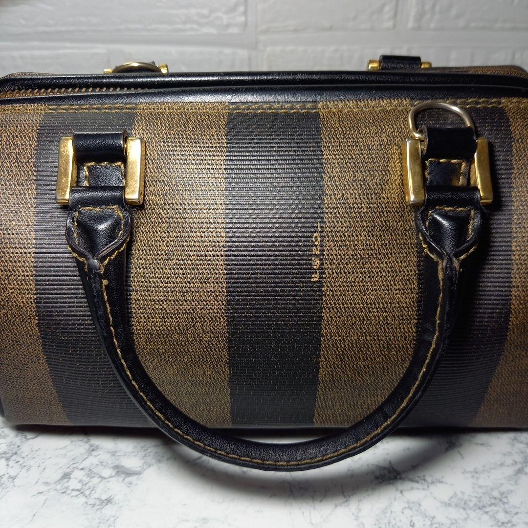 FENDI　フェンディ　ペカン柄　ミニボストンバッグ　ハンドバッグ