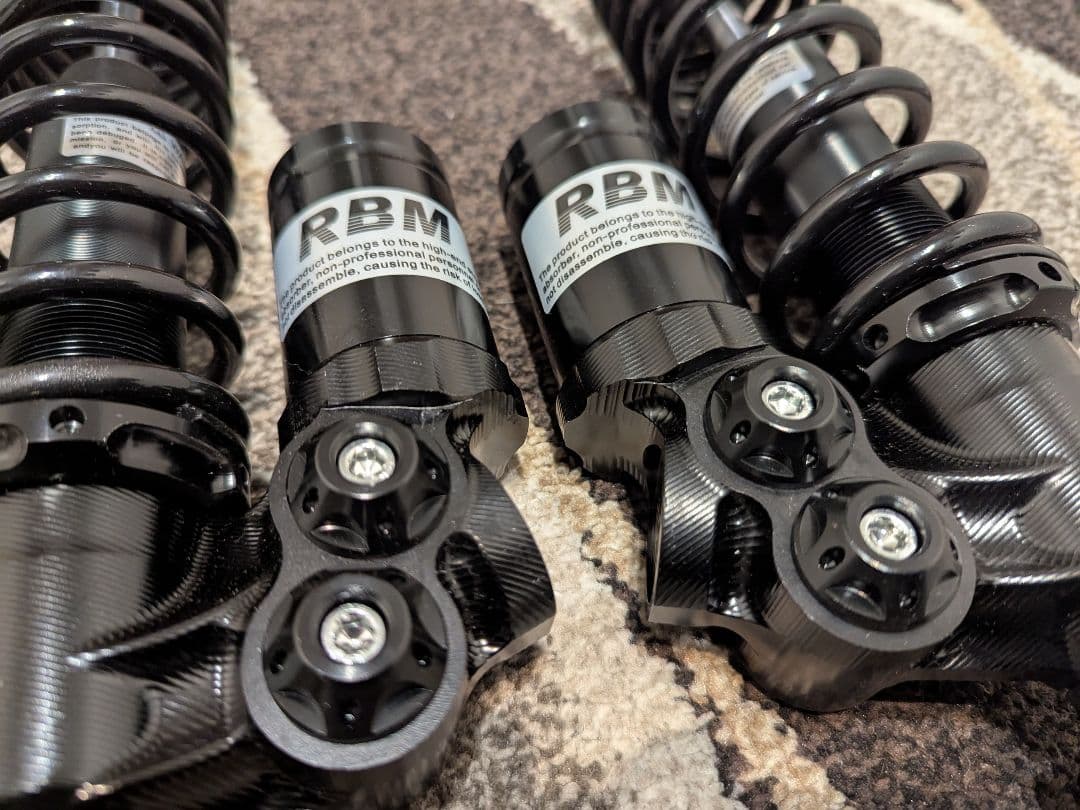 RBM HighEndモデル　レーシングサスペンション 2個セット　ブラック