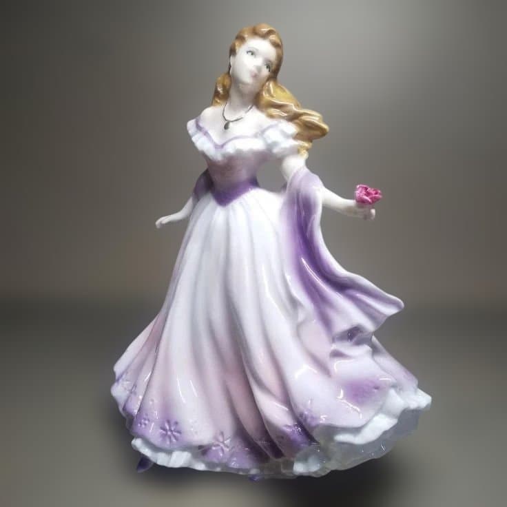  WORCESTER：レイチェル フィギュリン 陶器 置物