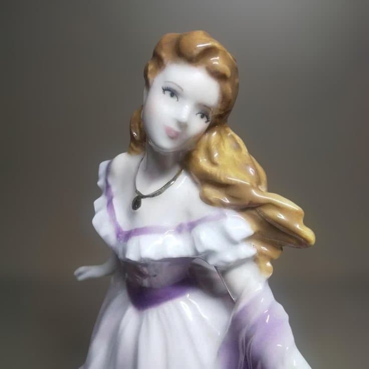  WORCESTER：レイチェル フィギュリン 陶器 置物