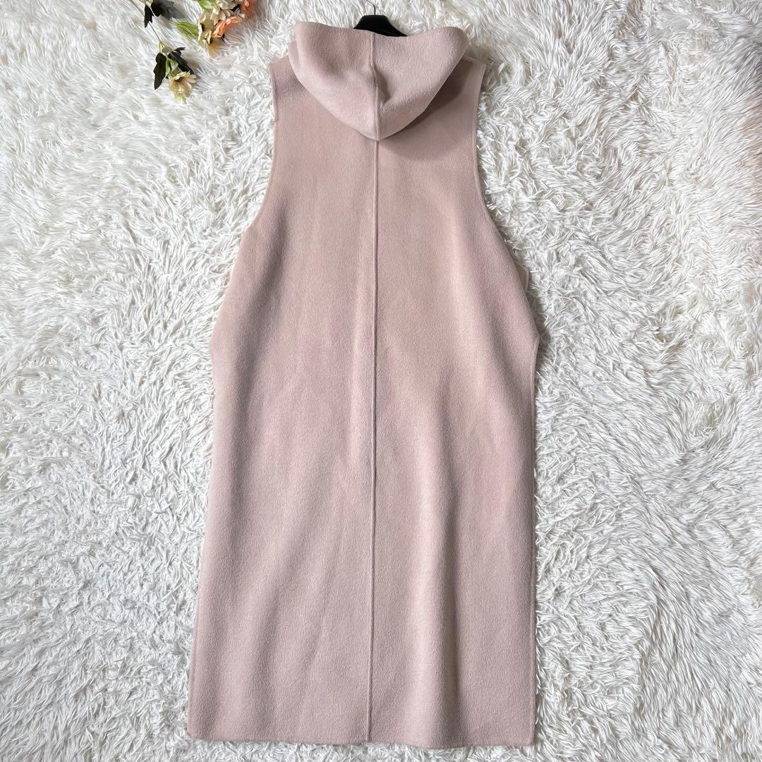 LE PHIL ルフィル フード 付ウール シルク リバー ロング ジレ