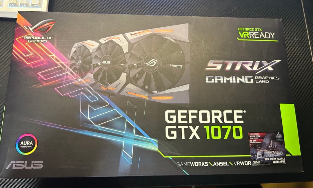 ASUS GeForce GTX 1070 STRIX Gaming 動作未確認