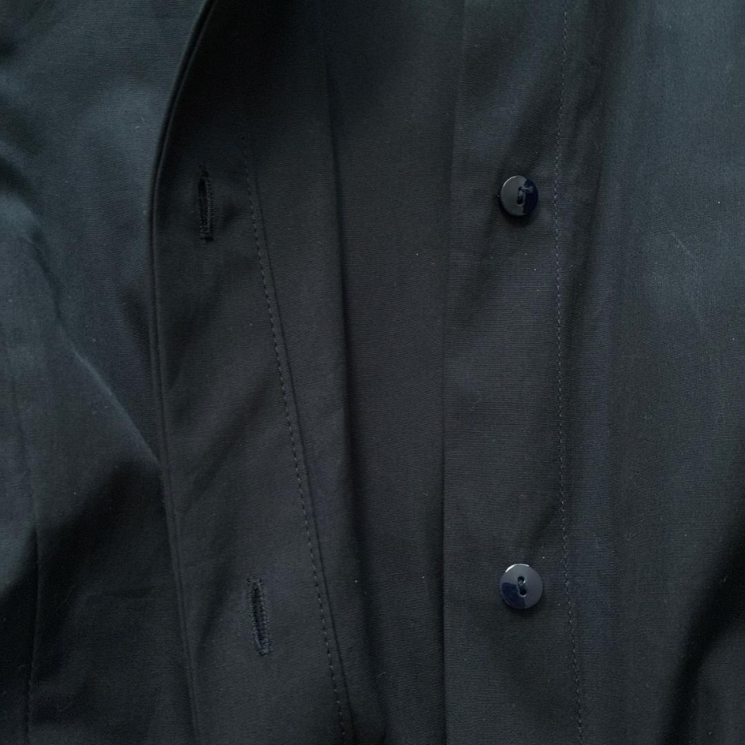 【美品】MaxMara　白タグ 現行 ウエストリボン シャツワンピース 濃紺