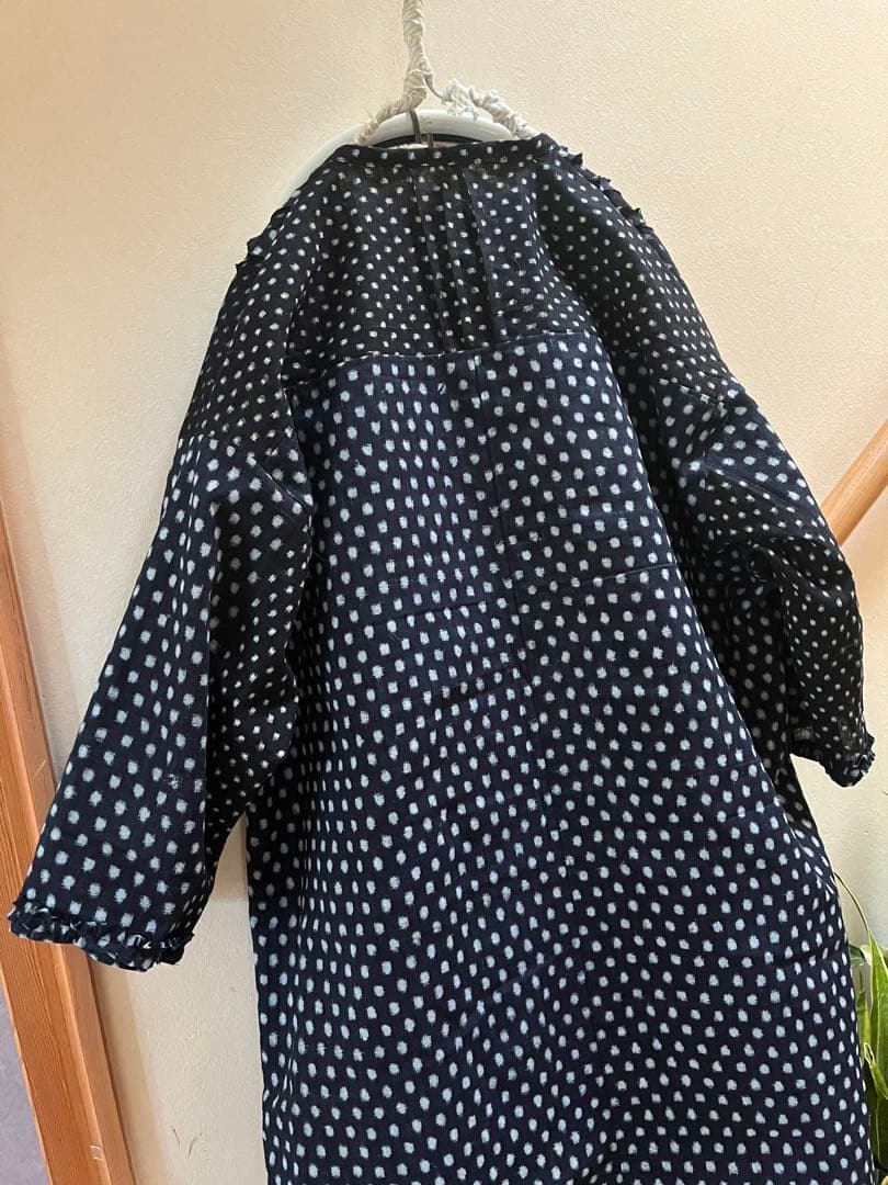 古布リメイク　雪ん子　あられ　チュニック　プルオーバー　七分袖　ハンドメイド