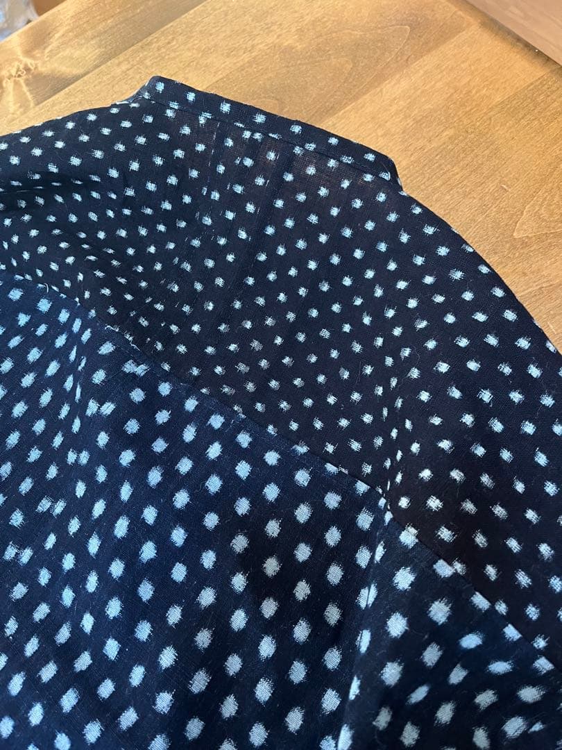 古布リメイク　雪ん子　あられ　チュニック　プルオーバー　七分袖　ハンドメイド