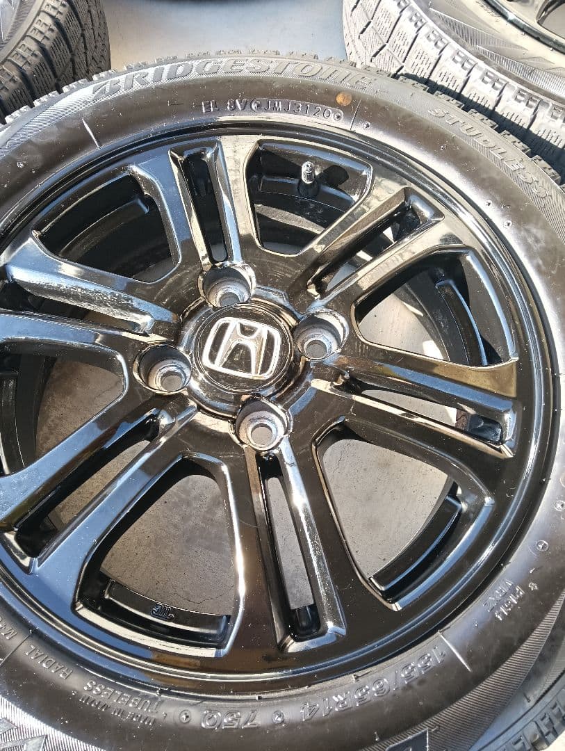 はるさま②ブリヂストンスタッドレスタイヤセット155/65R14 14インチ