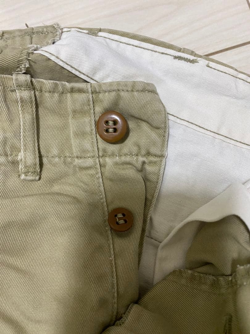 【50s】ARMY 45カーキ ミリタリー チノ 31×31