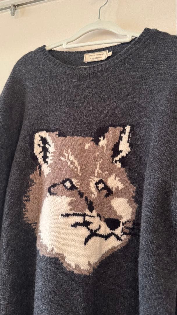 Maison Kitsune メゾン キツネ フォックスヘッド セーター XL