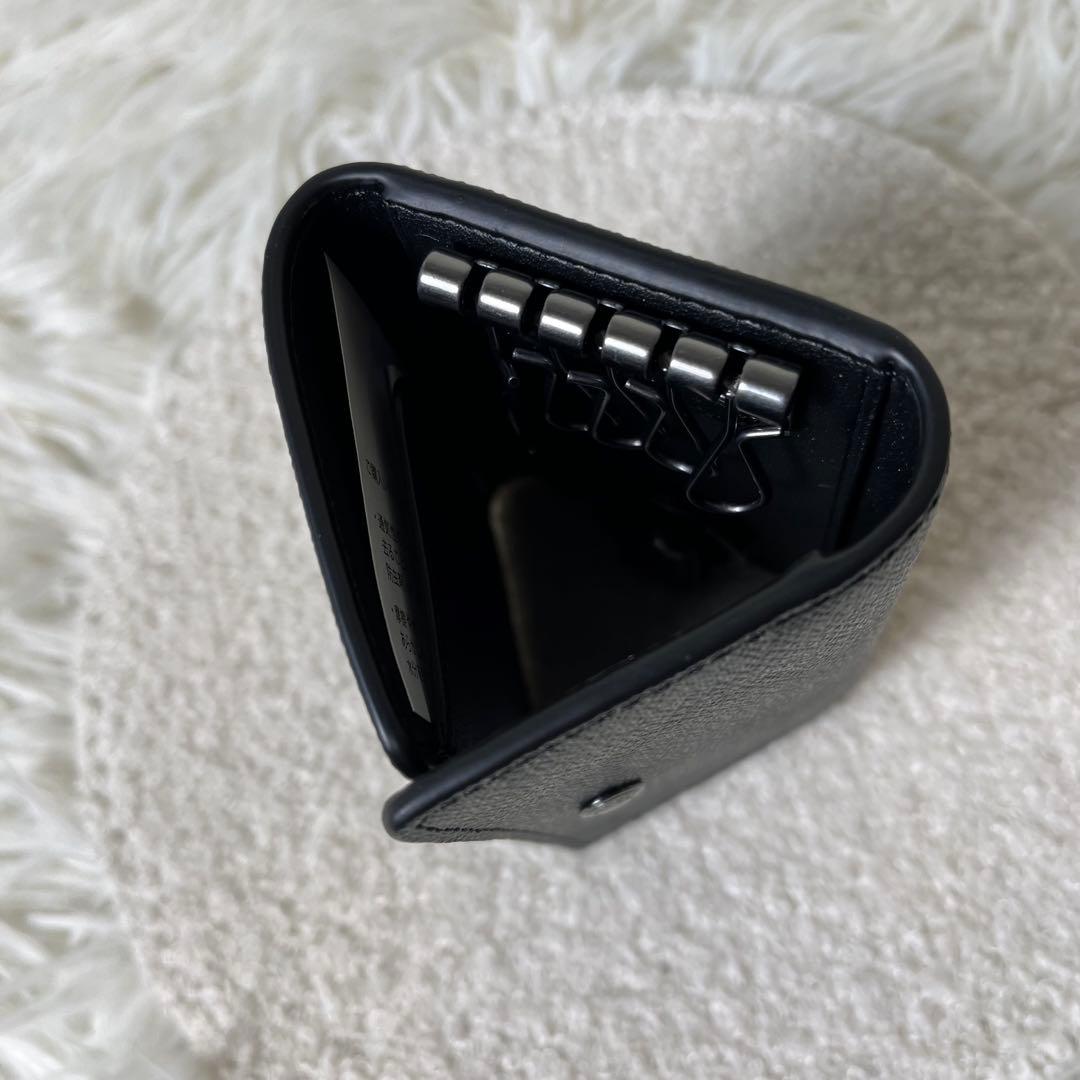 新品未使用　COACH キーケース　キーリング　シグネチャー　5連　保存袋付き