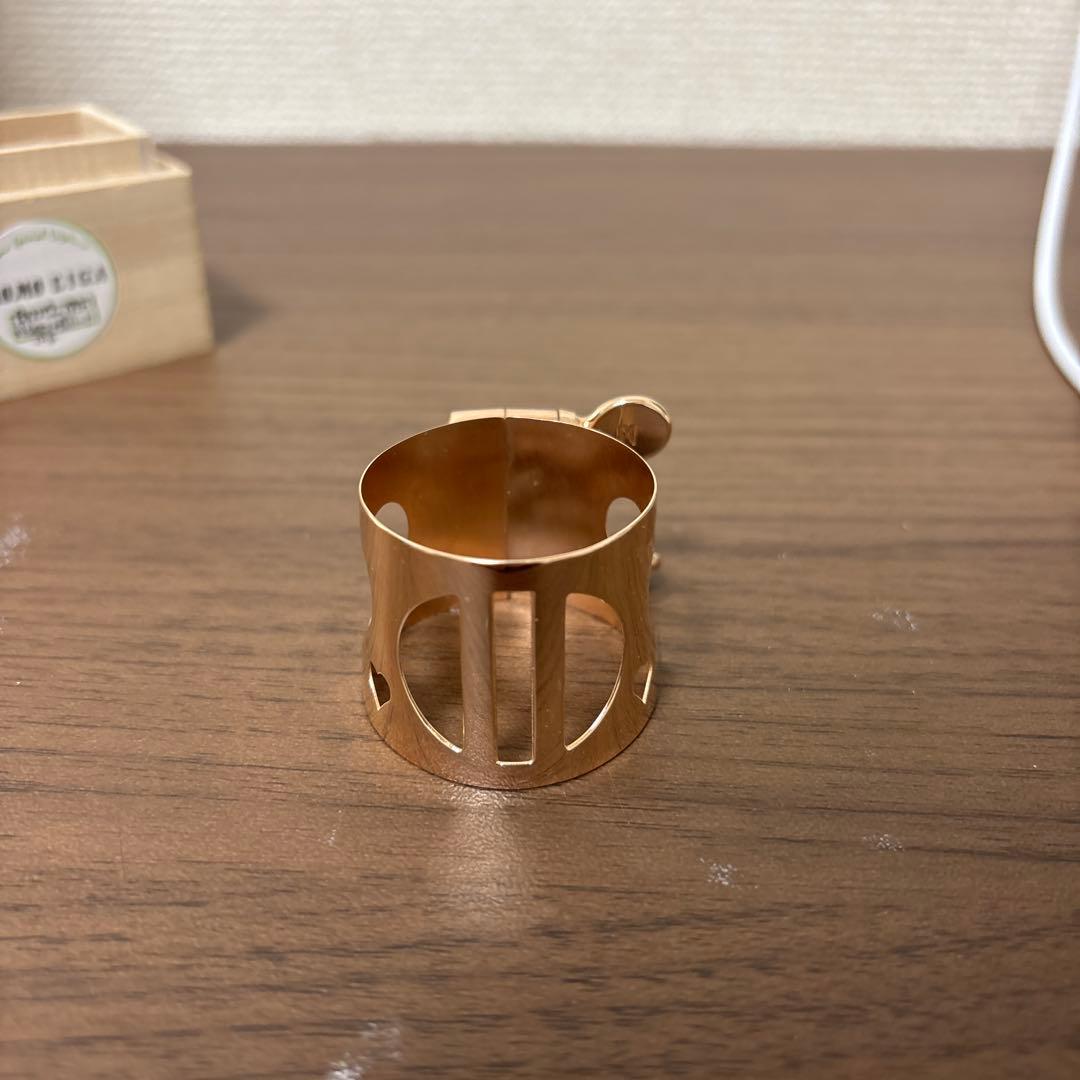 MOMO LIGA バスクラ用リガチャーNS(PGP縦ハート×ハート)