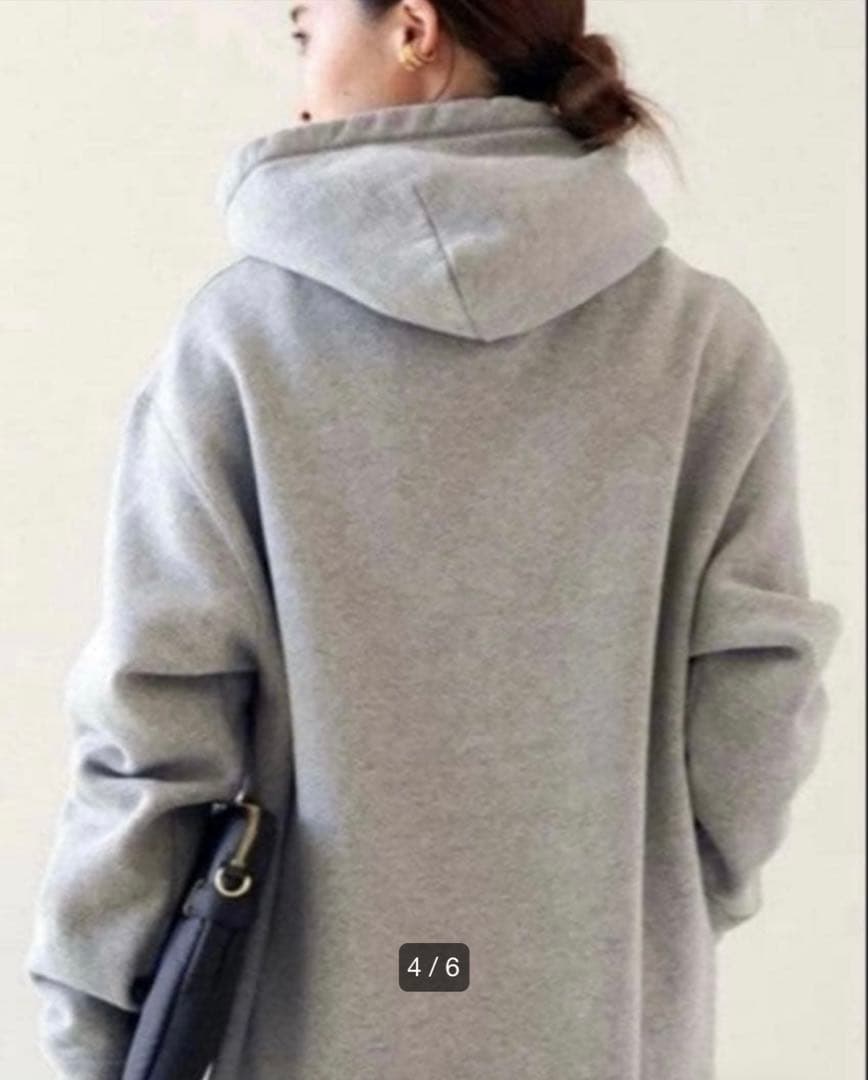 EVERYDAY I LIKE.スウェットドレスサイドジップワンピース フーディ