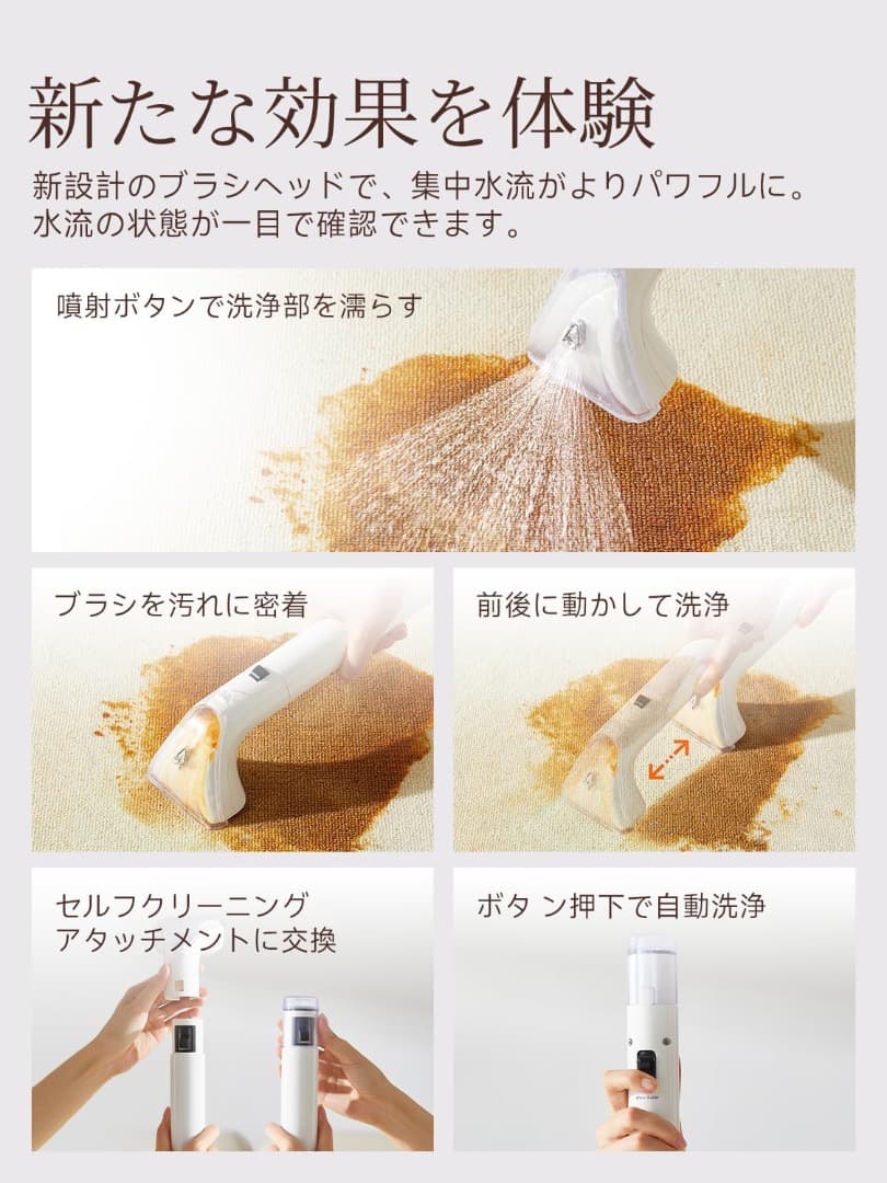 リンサークリーナー 超強吸引力 カーペットクリーナー 大容量水タンク 布洗浄機